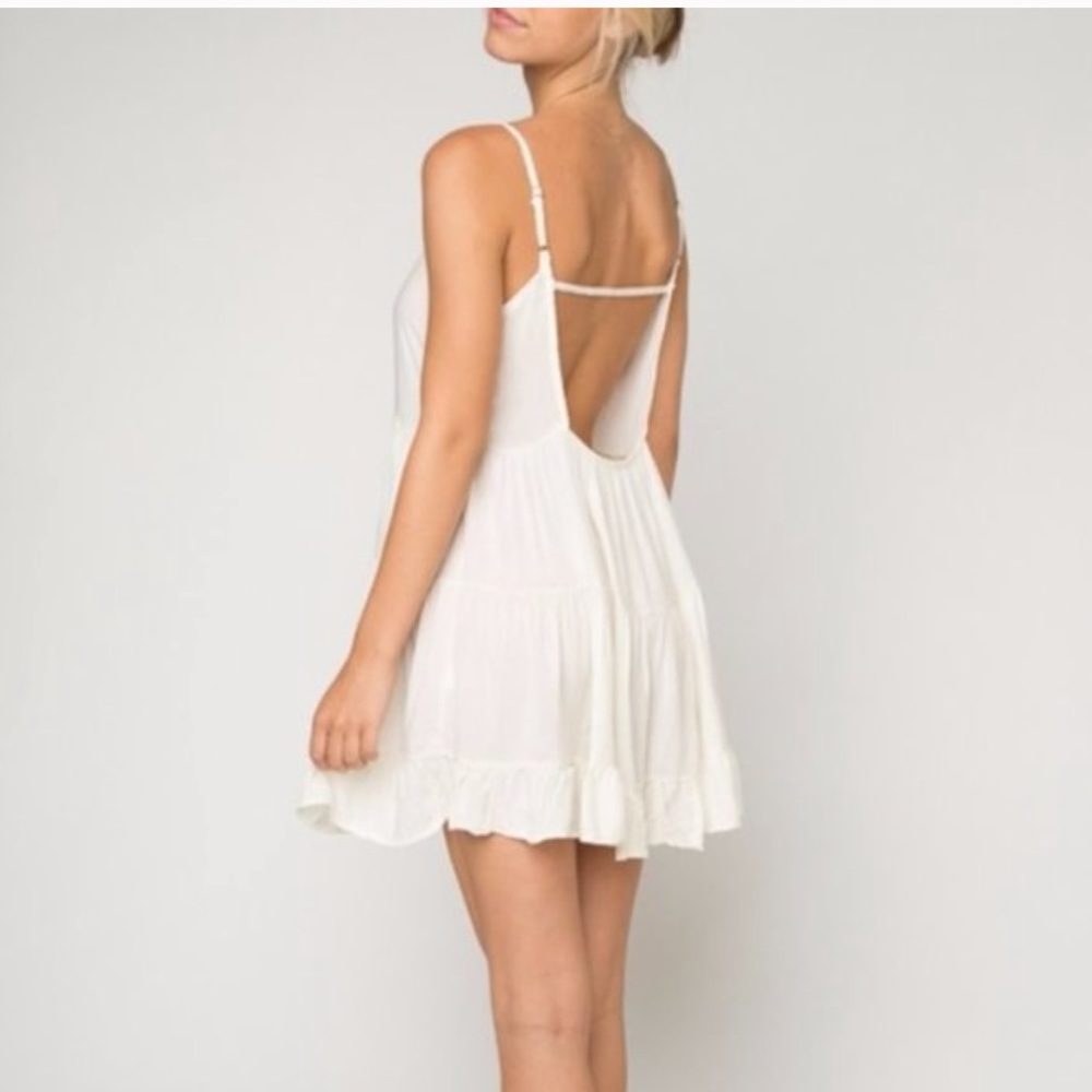 Brandy Melville white Jada dress